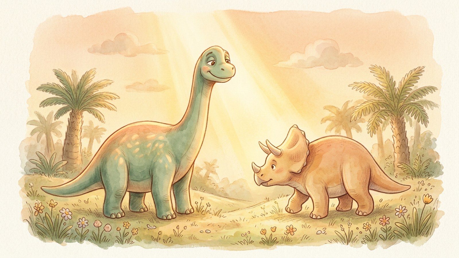 Dino Friends and the Soft Sunbeam