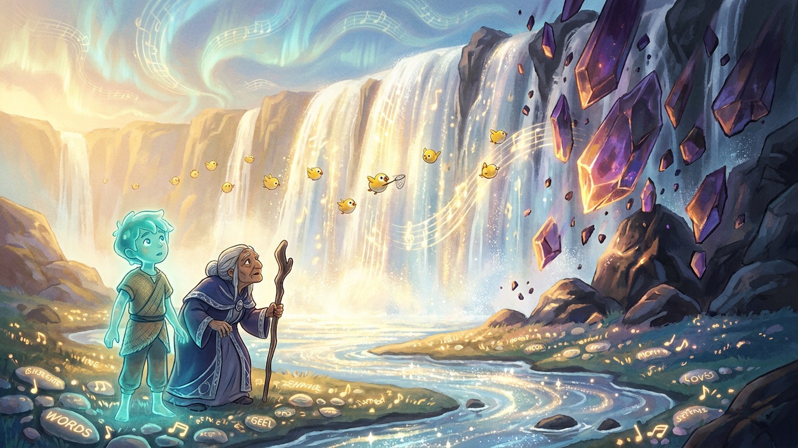 Kaelo and the Song-Silk Waterfall