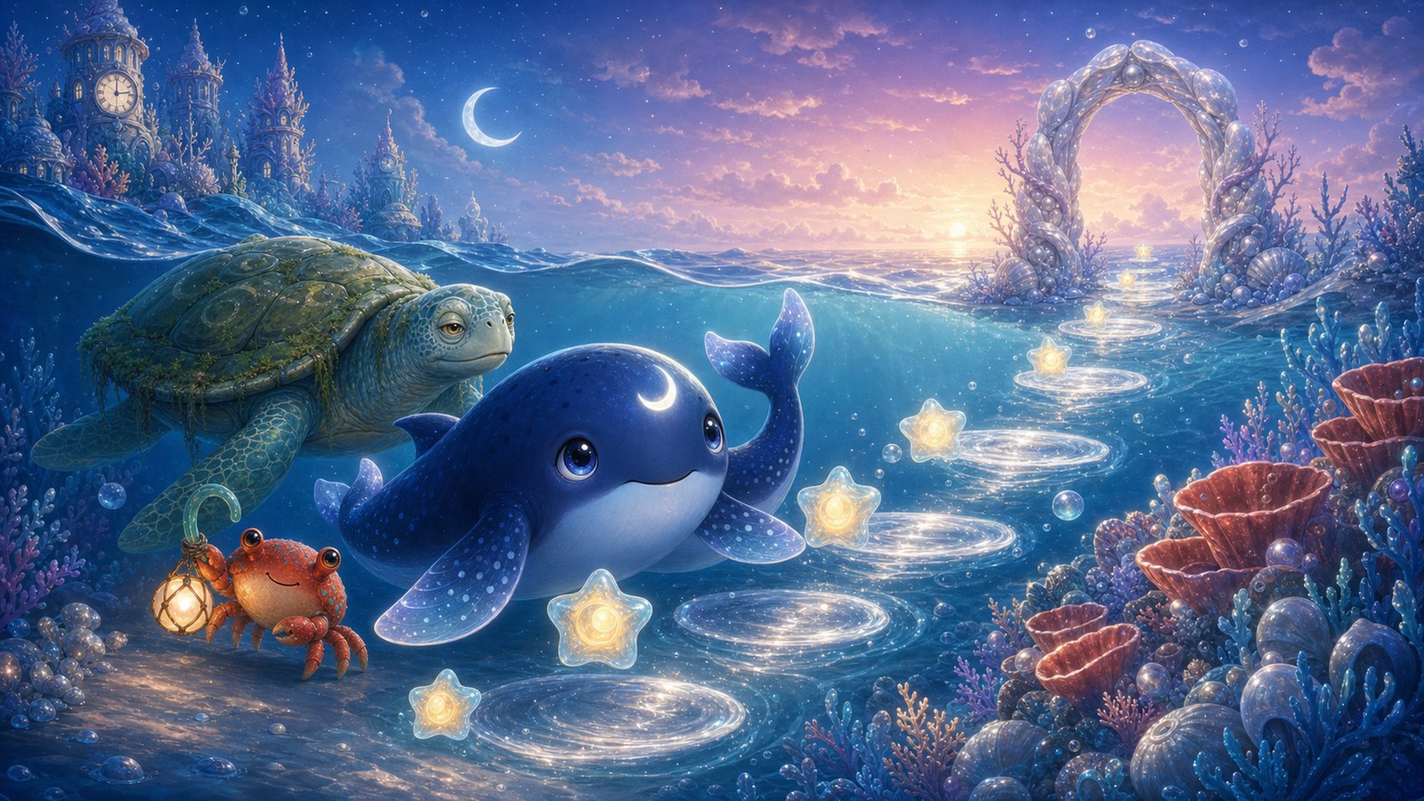The Moon Whale Who Gathered Stars